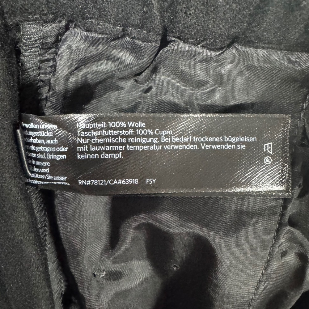 NWT Eileen Fisher Soft Wool Flannel Tapered Ankle‎ Pants Black Women's 1X $228 - Picture 11 of 11